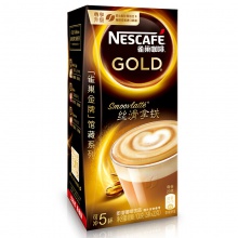 雀巢（Nestle）咖啡 金牌馆藏 丝滑拿铁 速溶 冲调饮料 20gX5条