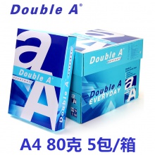 Double A A4 复印纸 80g 500张/包 5包/箱